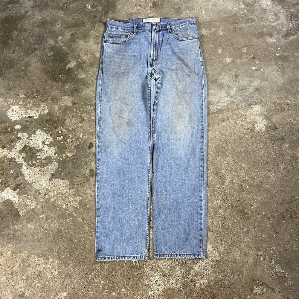 Vintage Levi's 550 Jeans Size 33x34 Blue Denim Light Wash Relaxed Fit